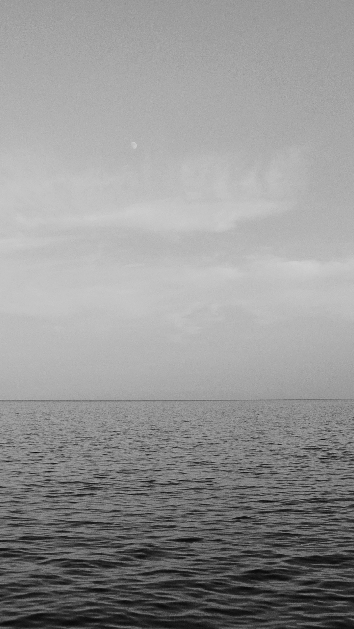Sea Blue Ocean Sky Nature Bw Android wallpaper
