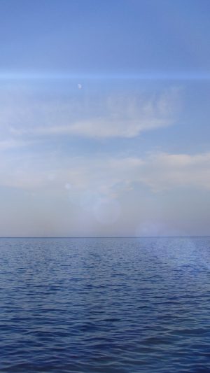 Sea Blue Ocean Sky Nature Flare Android wallpaper