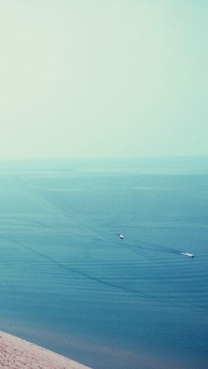 Sea Blue Sky Clear Summer Nature Android wallpaper