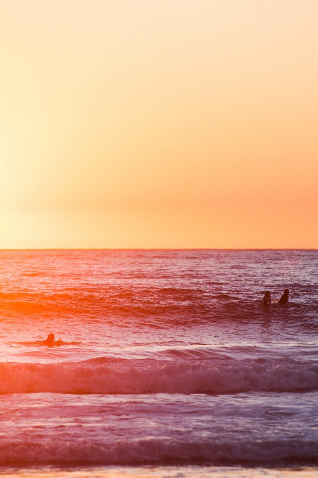 Sea California Beach Sunset Nature Art Ocean Android wallpaper