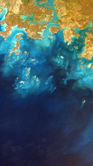 Sea From Sky Earthview Art Nature Android wallpaper