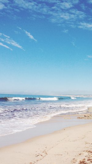 Sea Nature Ocean Beach Cold Holiday Android wallpaper
