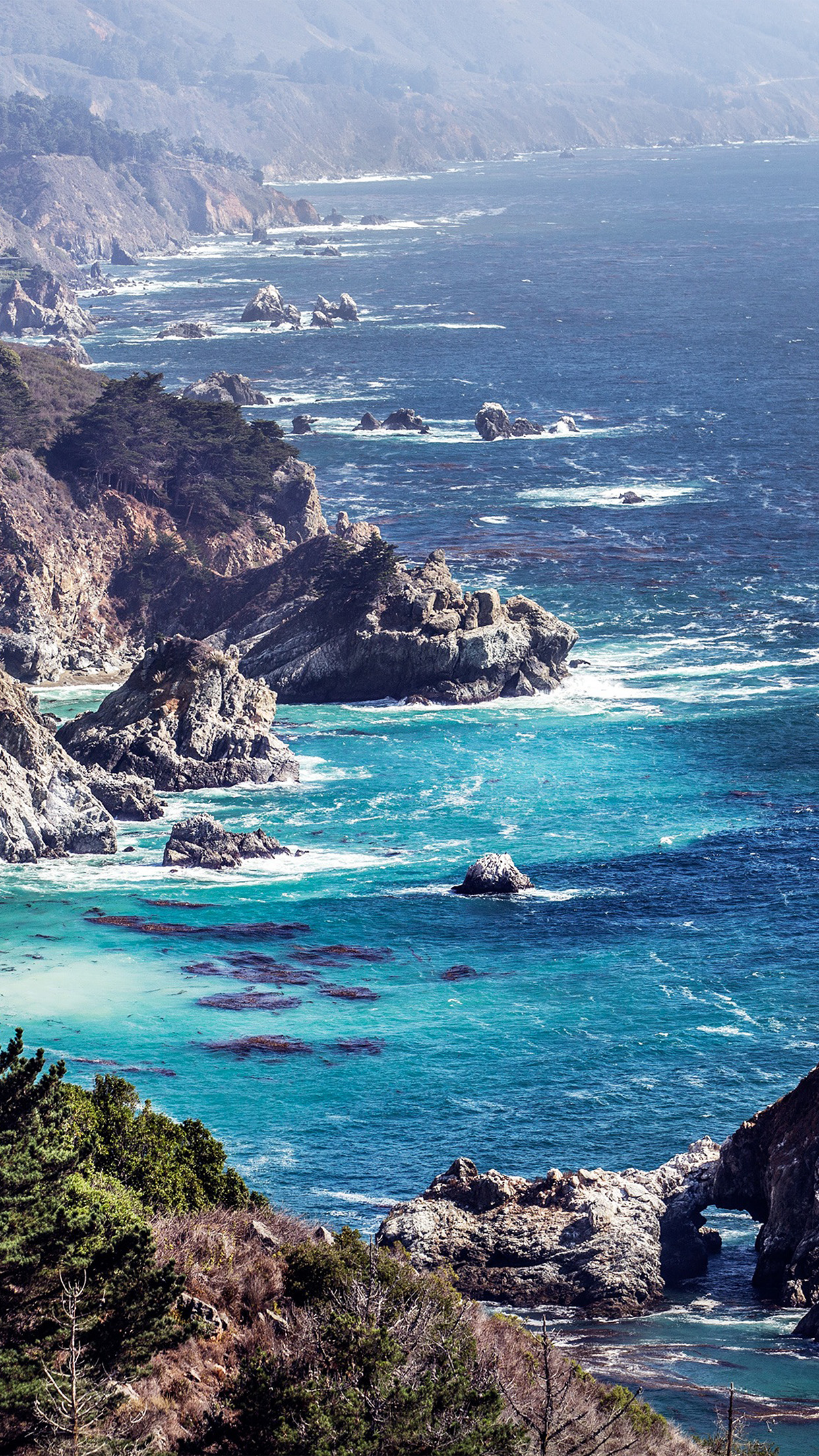 Sea Ocean Rock Nature Mountain Summer Android wallpaper