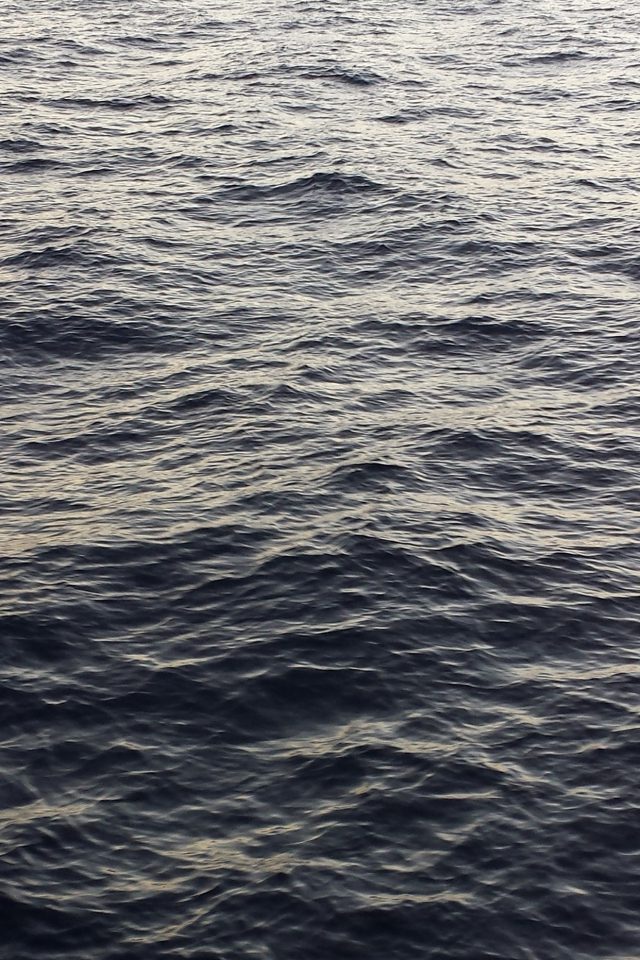 Sea Ocean Wave Dark Blue Nature Android wallpaper