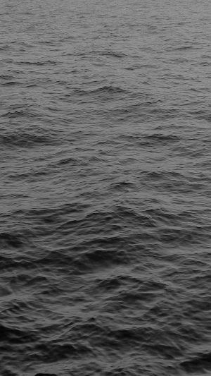Sea Ocean Wave Dark Nature Black Android wallpaper