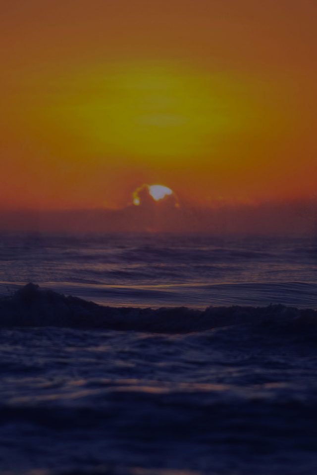 Sea Spray Dark Sunset Ocean Water Nature Android wallpaper