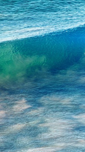 Sea Wave Nature Ocean Summer Fun Blue Android wallpaper