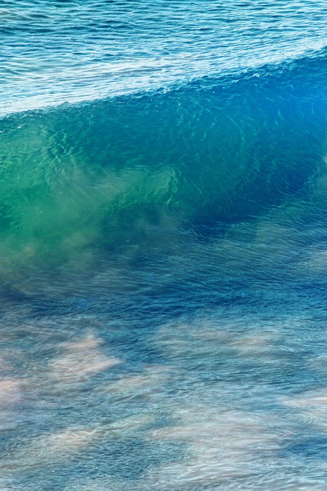 Sea Wave Nature Ocean Summer Fun Blue Android wallpaper