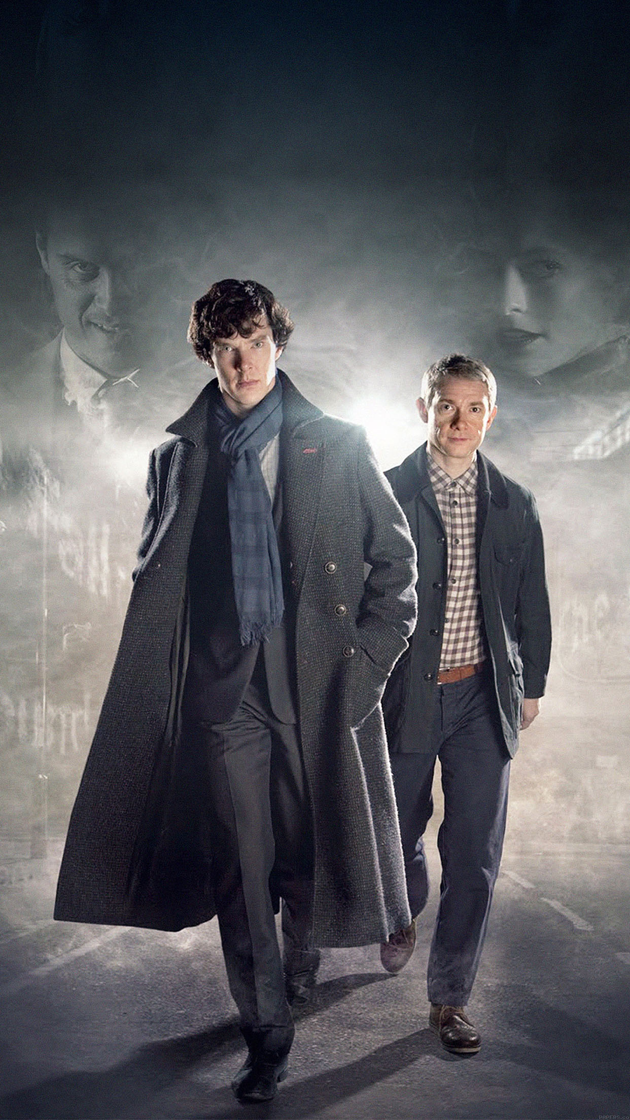 Sherlock 3 Film Face Android wallpaper