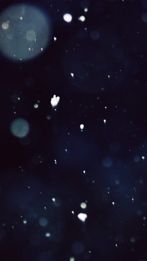 Snow Falling Dark Nature Pattern Android wallpaper