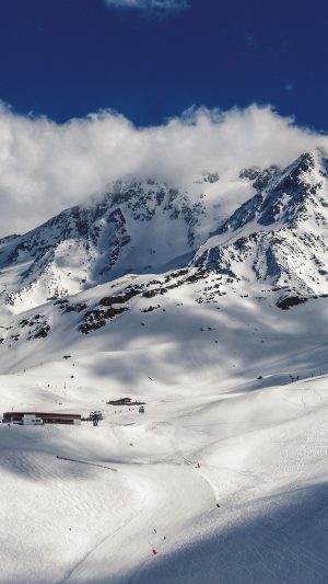 Snow Mountain Winter Nature Android wallpaper