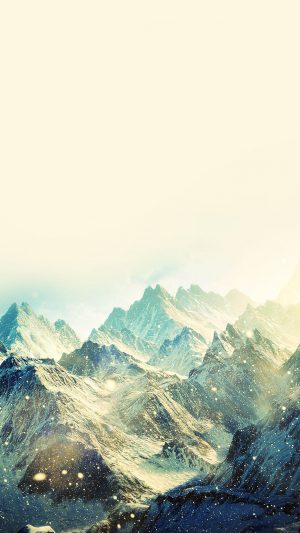 Snow Ski Mountain Love Winter Nature Android wallpaper
