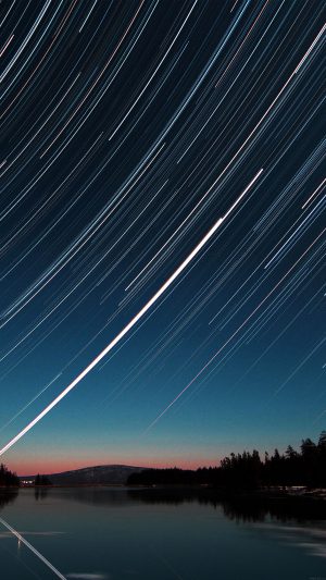 Star Over Acardia Sea Sky Nature Android wallpaper