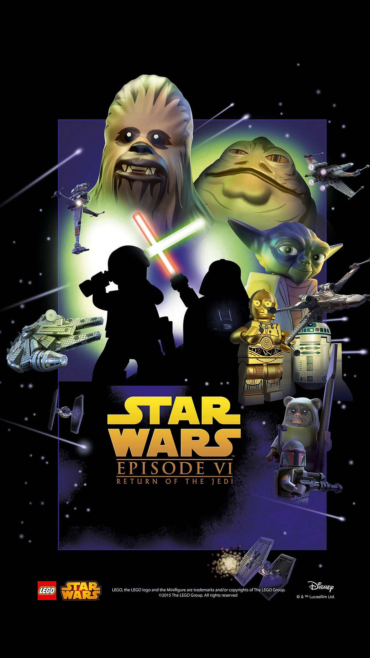 Starwars Lego Episode 6 Return Of Jedi Art Film Android wallpaper