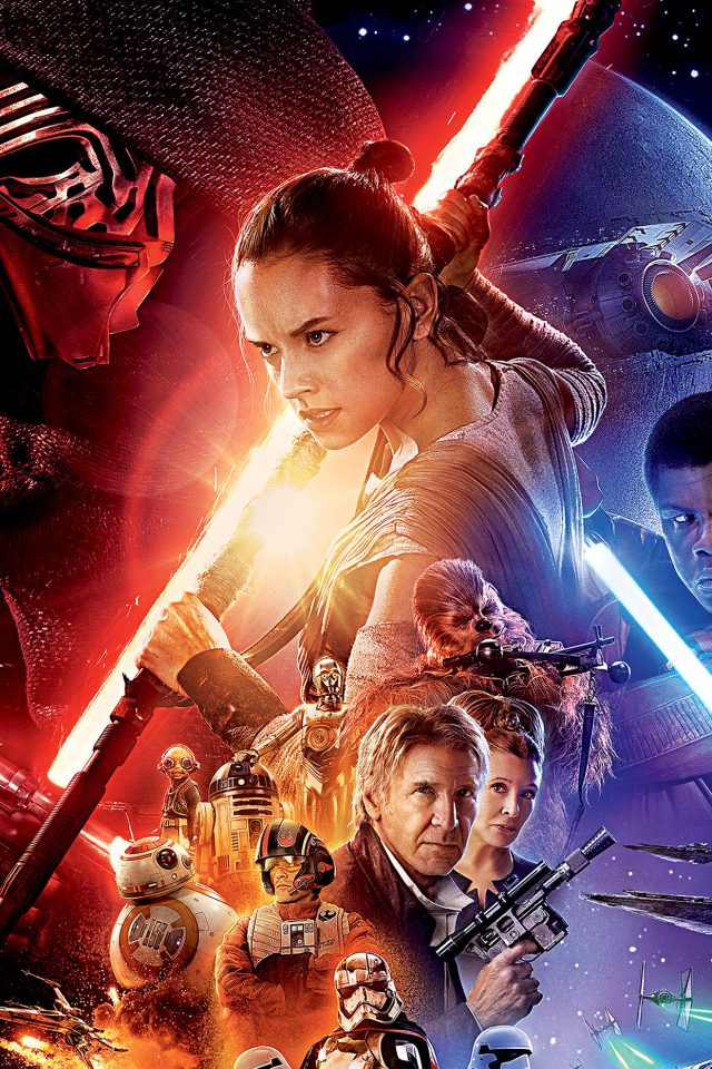 Starwars The Force Awakens Film Poster Art Android wallpaper