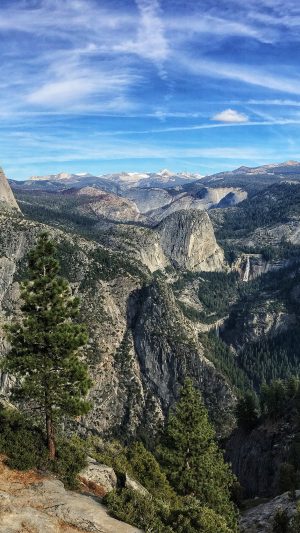 Summer Mountain Yosemite Nature Cloud Sky Android wallpaper