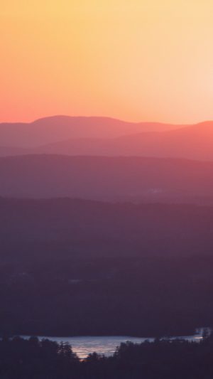 Sunrise Soft Red Orange Yellow Morning Nature Android wallpaper