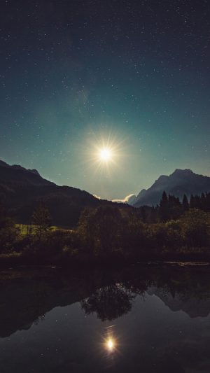 Sunshine Day Dream Nature Mountain Lake Android wallpaper