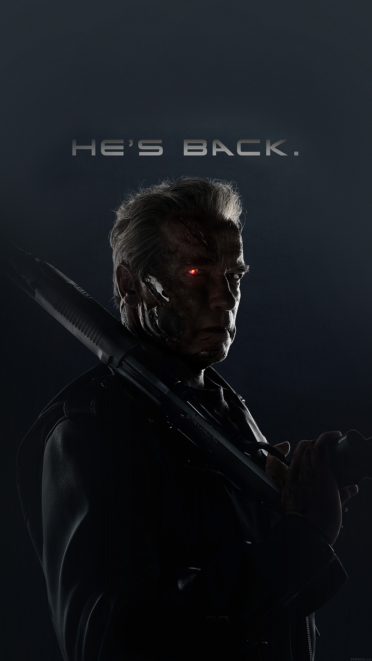 Terminator He Is Back Film Arnold Hero Android wallpaper