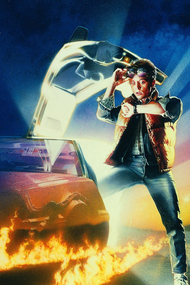 Wallpaper Back To The Future Time Film Poster Android wallpaper