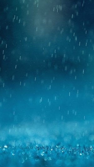 Wallpaper Blue Rain Finkle Nature Android wallpaper
