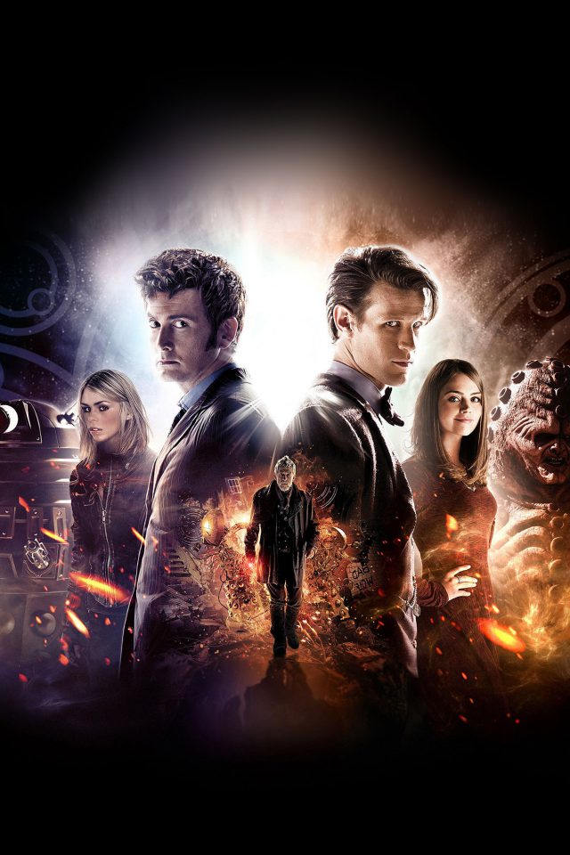Wallpaper Doctor Who 50th Poster Film Face Android wallpaper