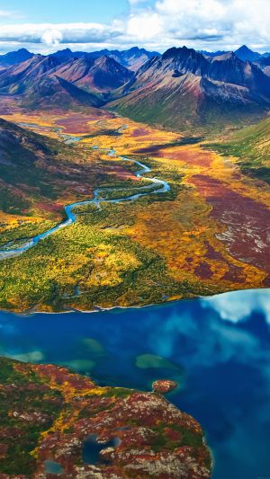 Wallpaper Land Rainbow Mountain Field Nature Android wallpaper