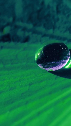 Water Drop On Green Flower Nature Android wallpaper