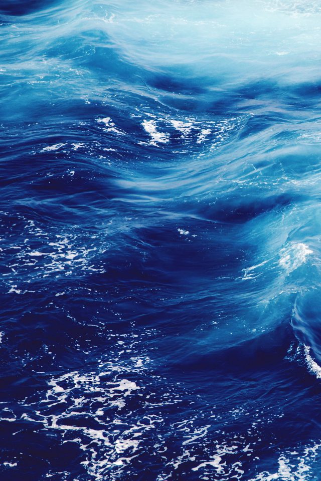 Wave Nature Water Blue Green Sea Ocean Summer Android wallpaper