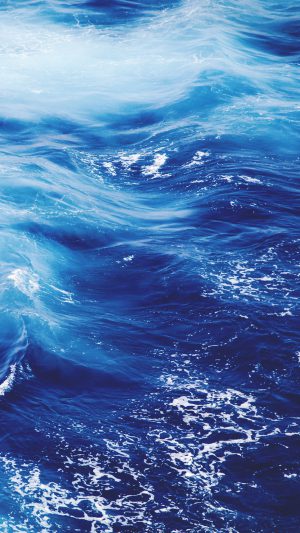 Wave Nature Water Blue Sea Ocean Pattern Android wallpaper