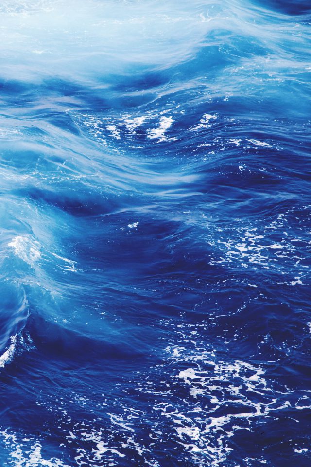 Wave Nature Water Blue Sea Ocean Pattern Android wallpaper