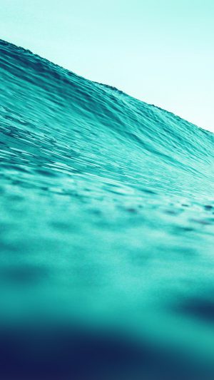 Wave Sea Blue Green Water Nature Android wallpaper