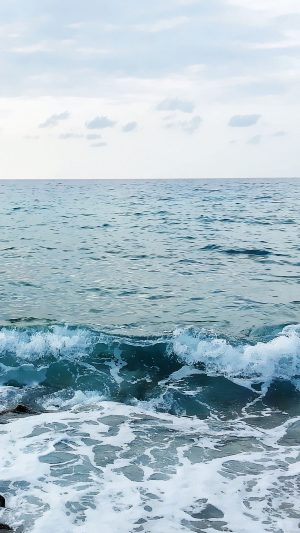 Waves In Sumer Day Nature Android wallpaper