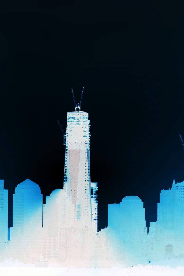 Construction Sky Line In Blue City Day Android wallpaper
