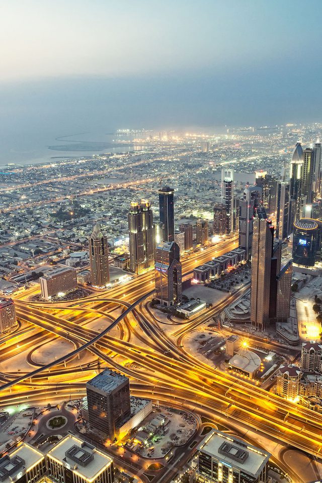 Dubai City Traffic Android wallpaper