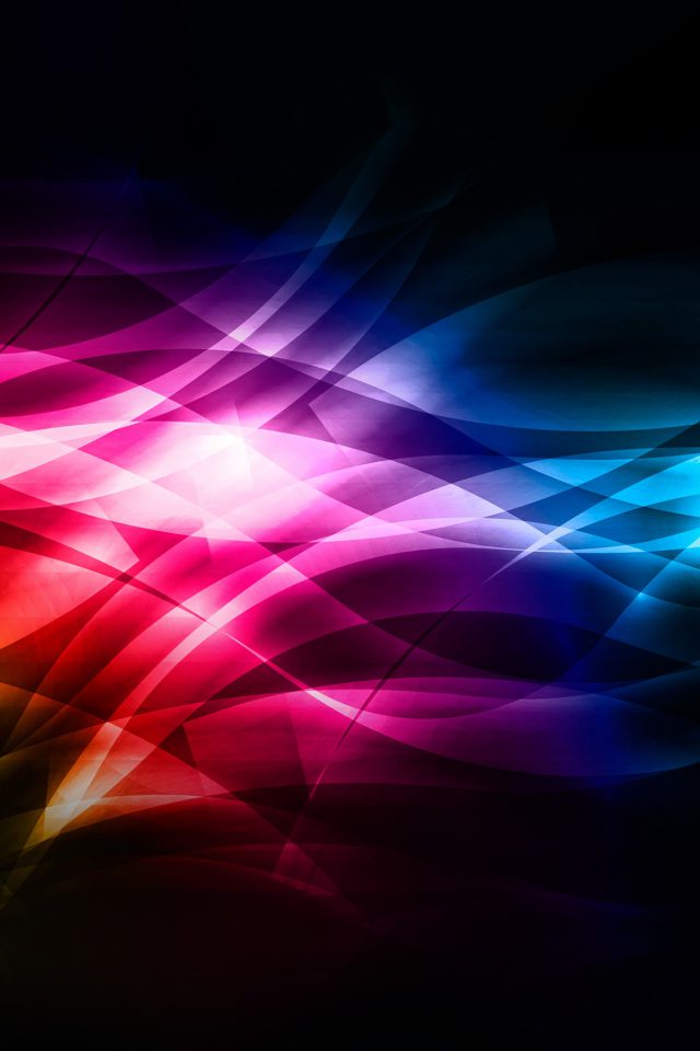 Smoke Rainbow Abstract Lines Pattern Android wallpaper