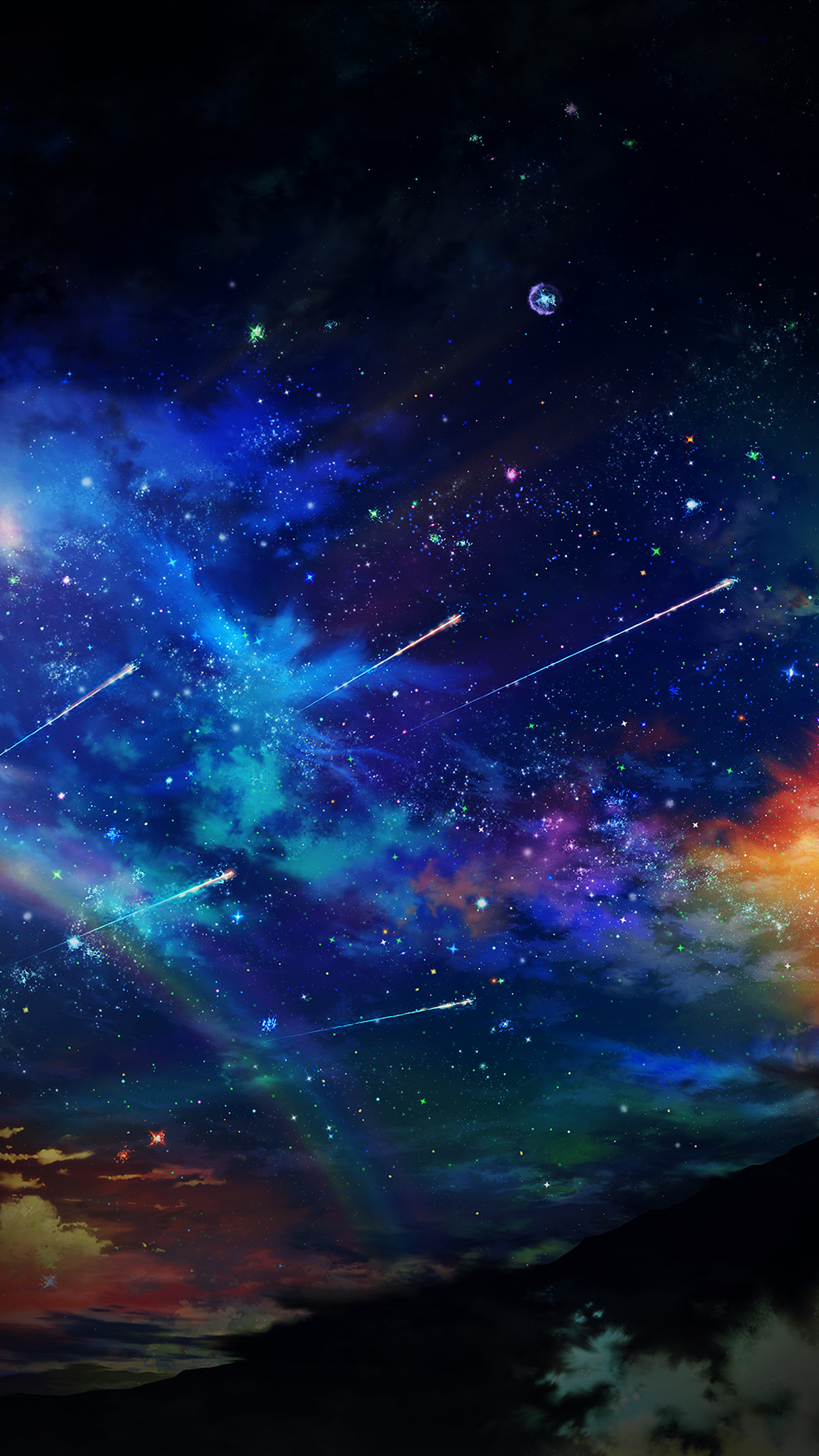 Amazing Vignette Tonight Sky Dark Star Space Android wallpaper