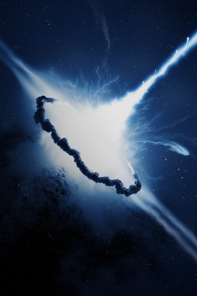 Big Bang Space Explsion Art Illust Android wallpaper