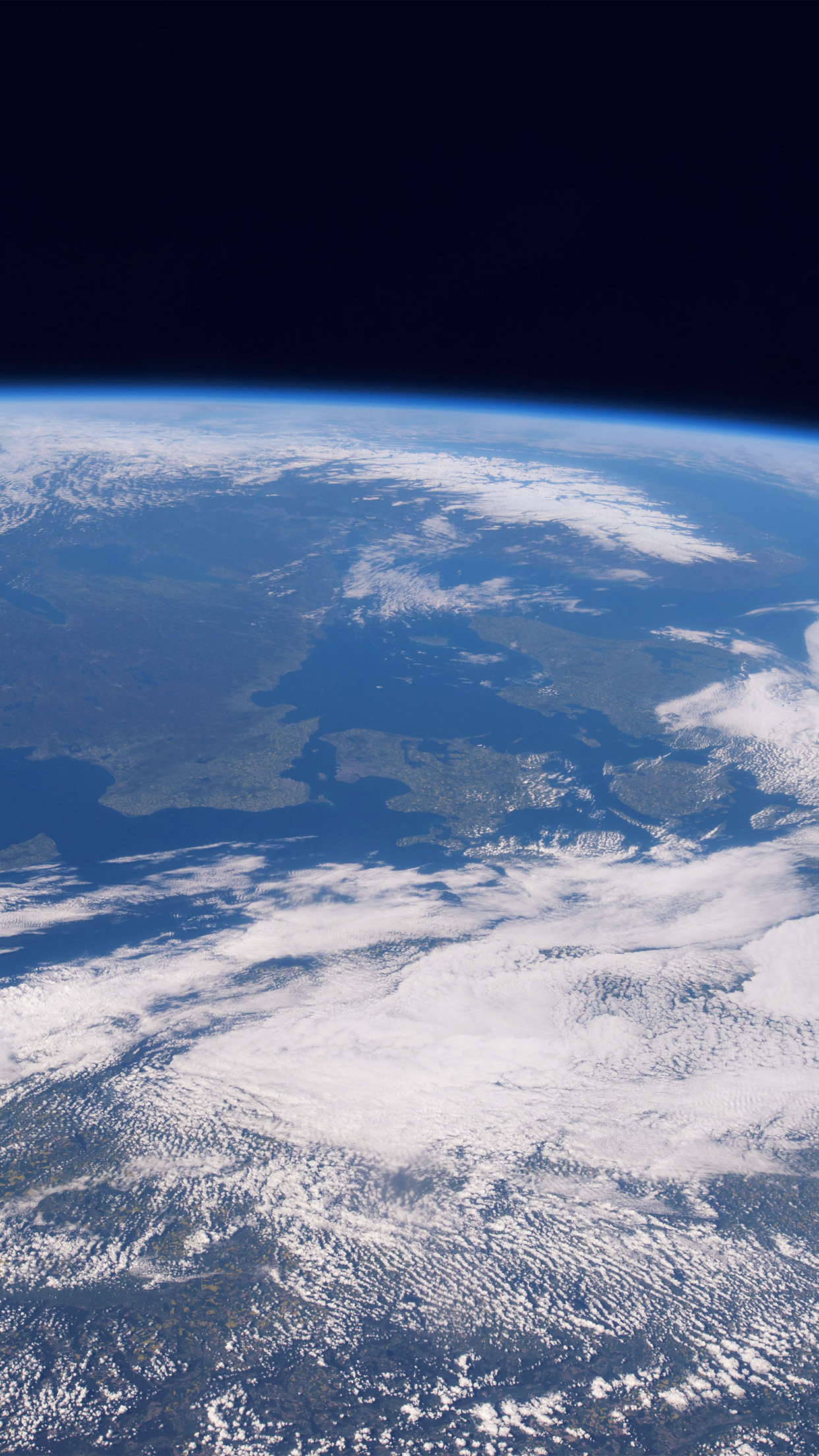 Blue Planet Earth From Space Nature Android wallpaper