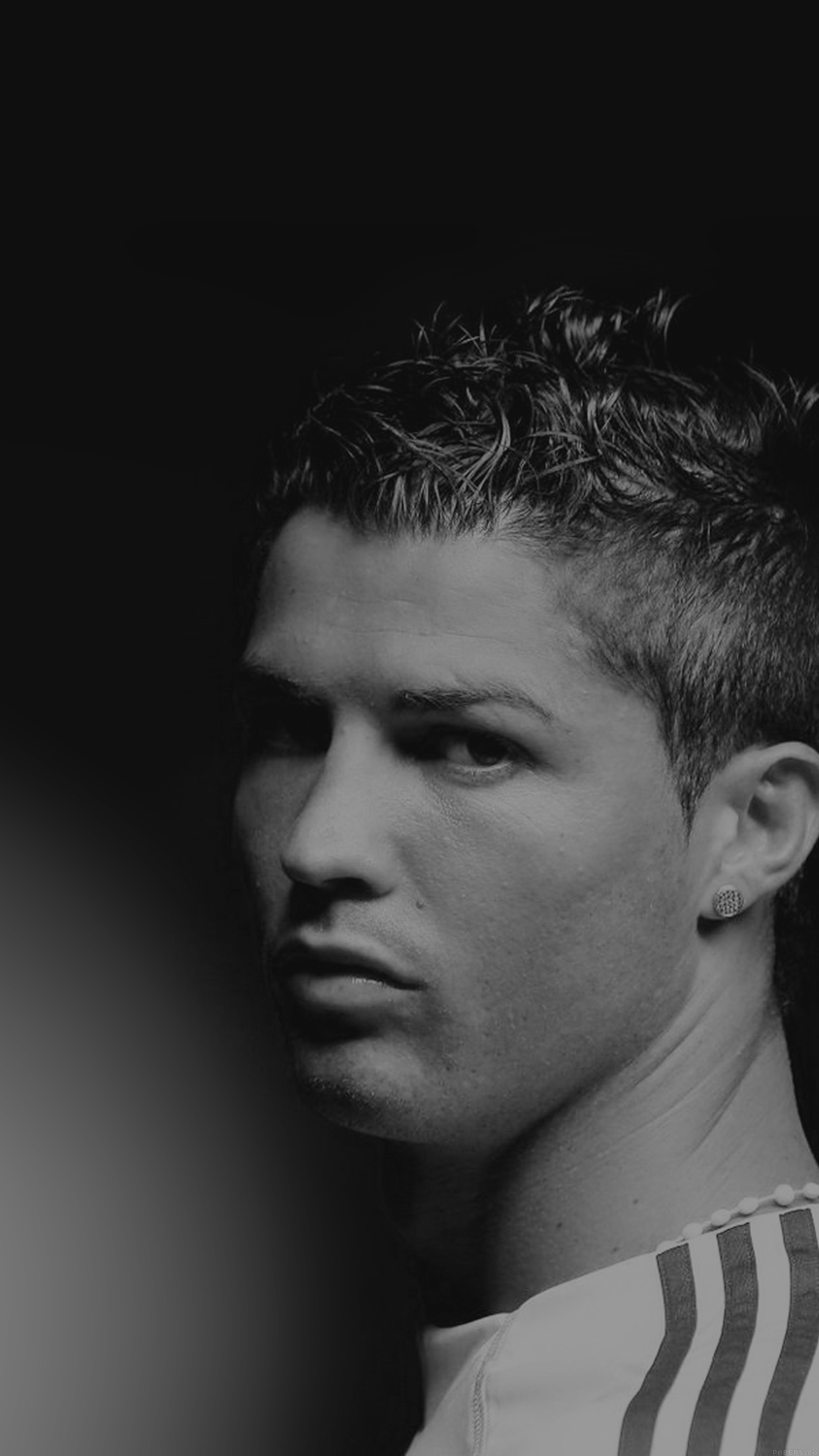 Christiano Ronaldo Bw Hot Sports Soccer Android wallpaper