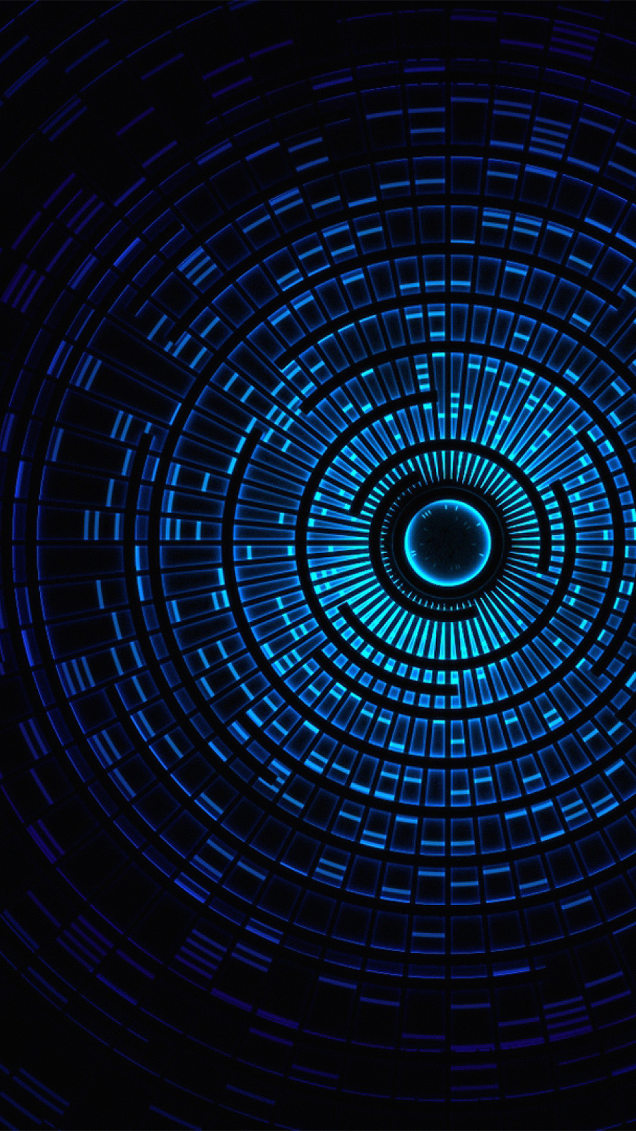 Circle Hole Blue Abstract Pattern Android wallpaper