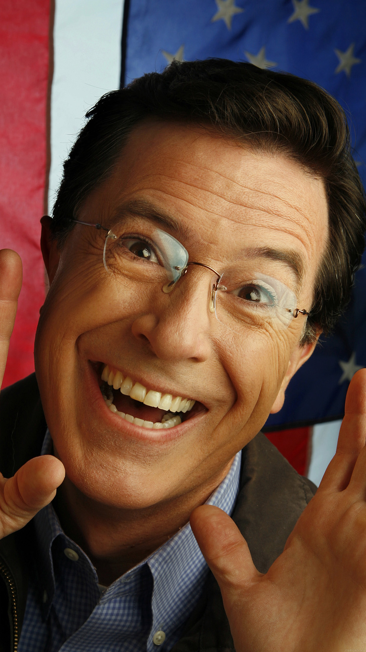 Colbert Report Celebrity Show Android wallpaper