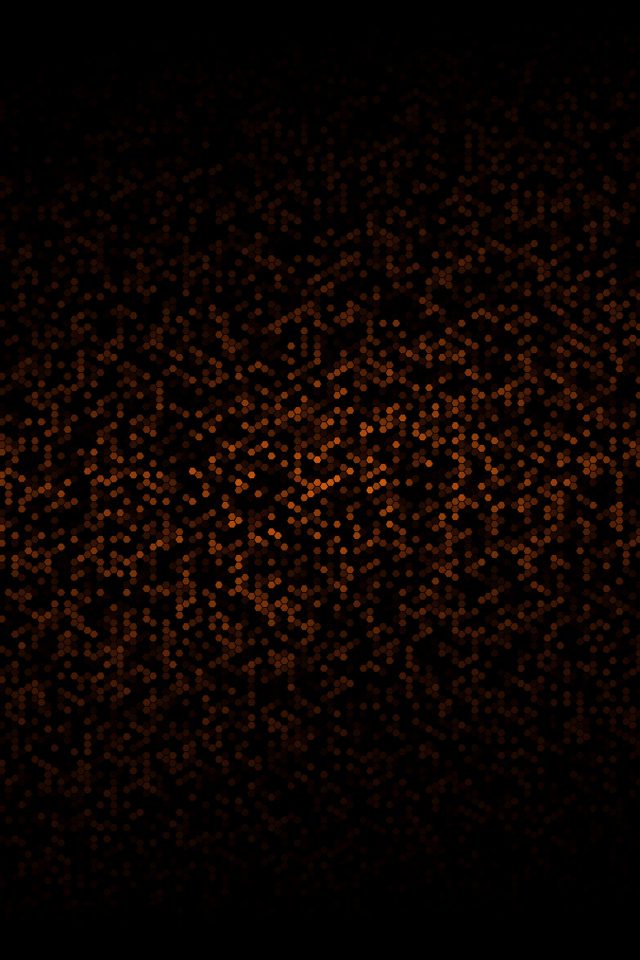 Dots Pattern Black And Orange Abstract Android wallpaper