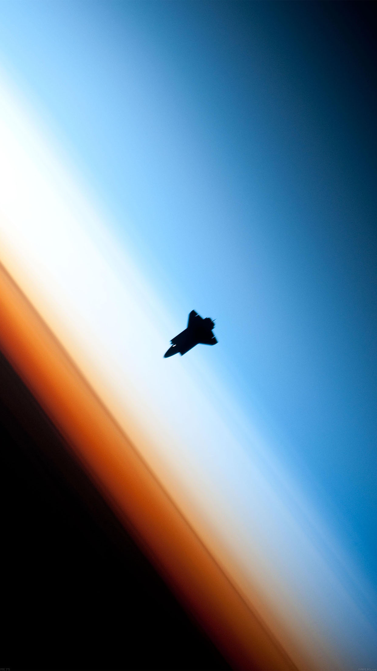 Endeavor Horizon Spaceship From Space Android wallpaper