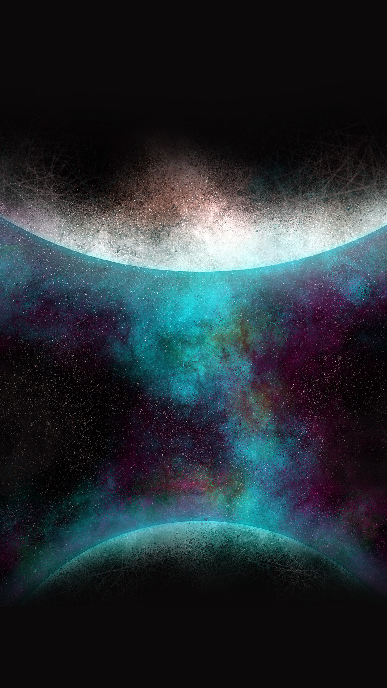 Getting Orbit Ios9 Art Illust Space Dark Android wallpaper