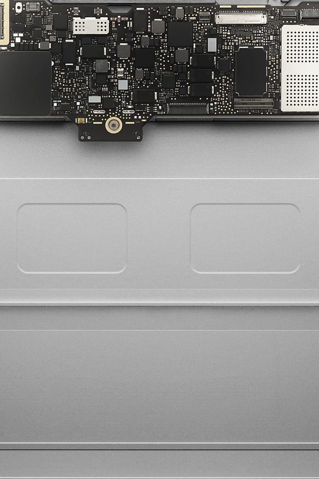 Inside Apple Mackbook Silver Art Android wallpaper