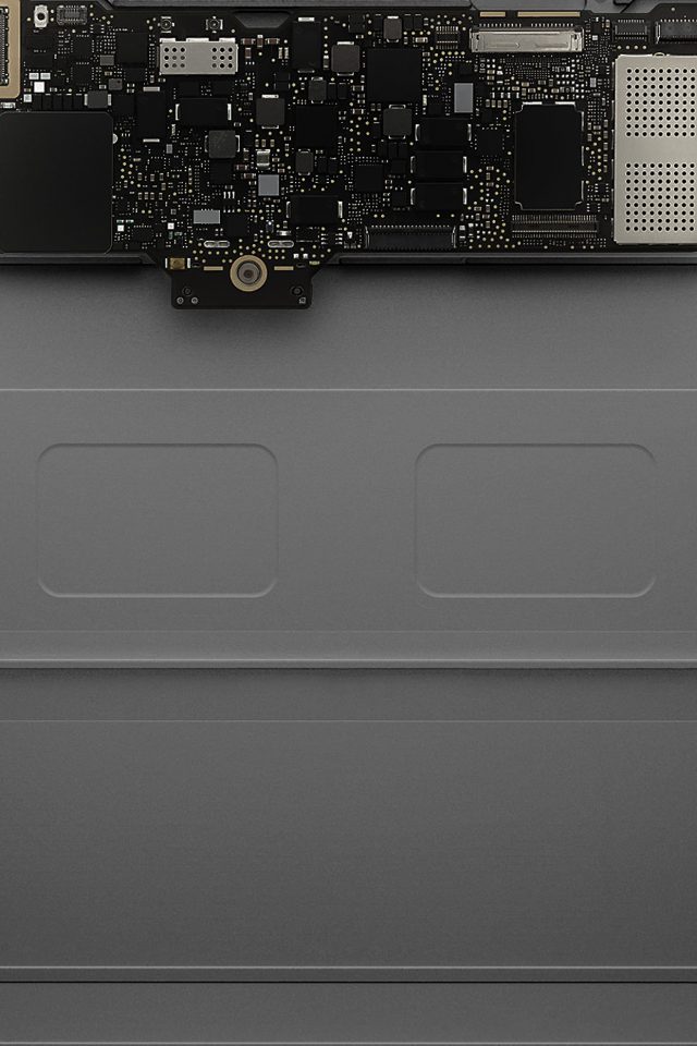 Inside Apple Mackbook Slate Gray Art Android wallpaper
