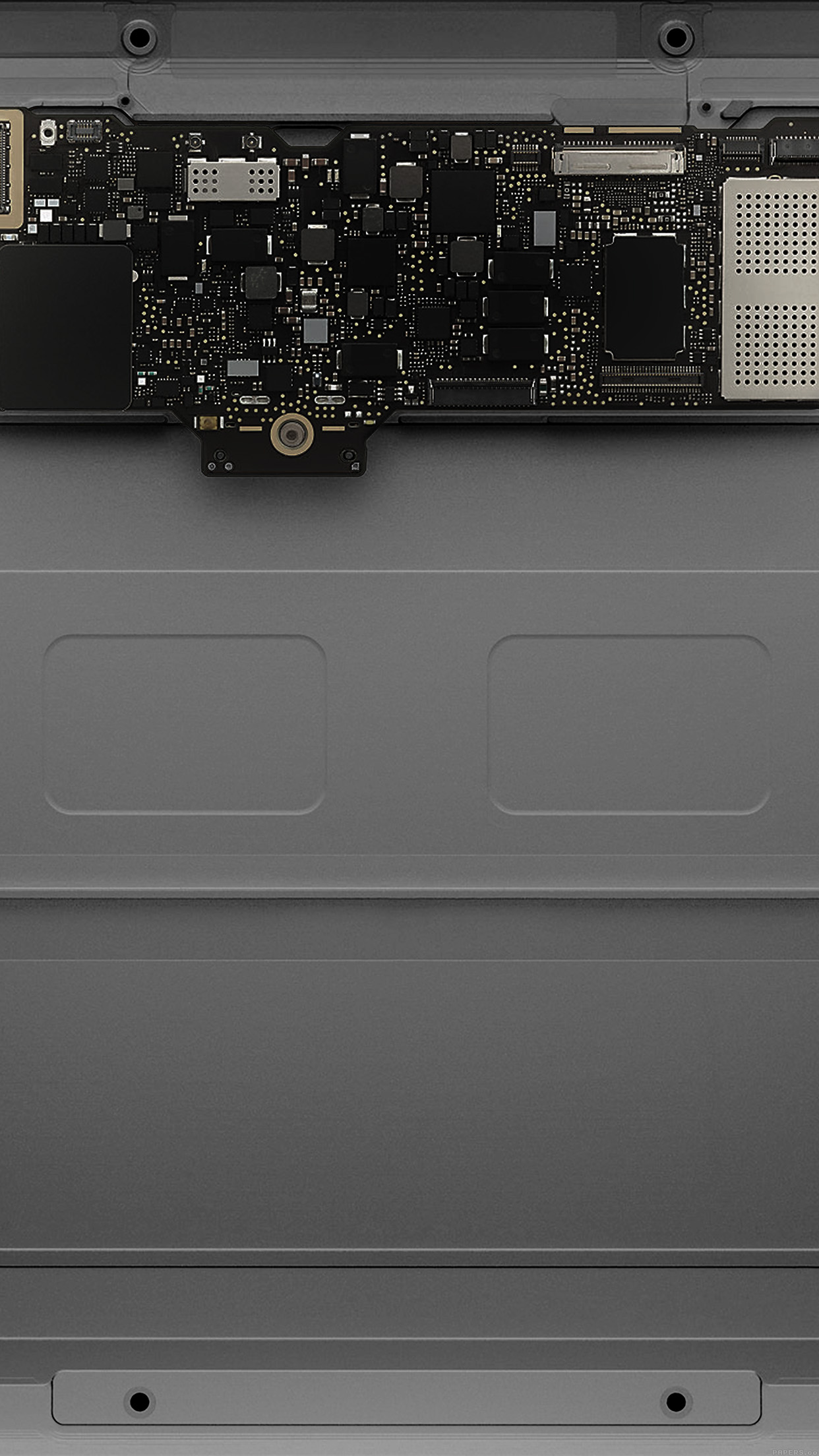 Inside Apple Mackbook Slate Gray Art Android wallpaper