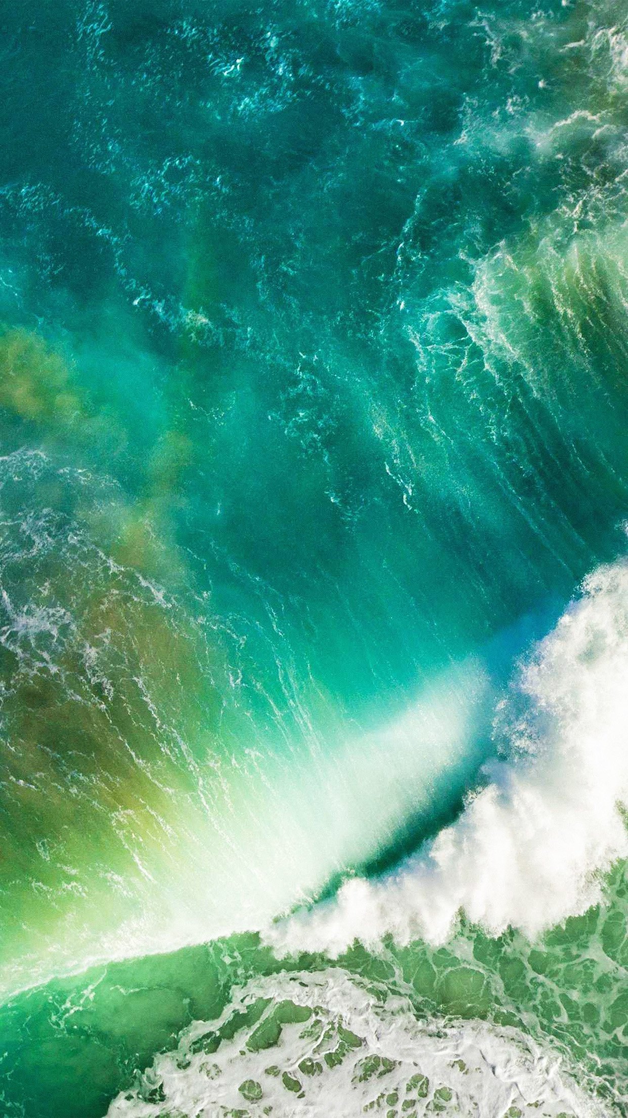Ios10 Apple Iphone7 Wave Waterfall Official Art Illustration Android wallpaper