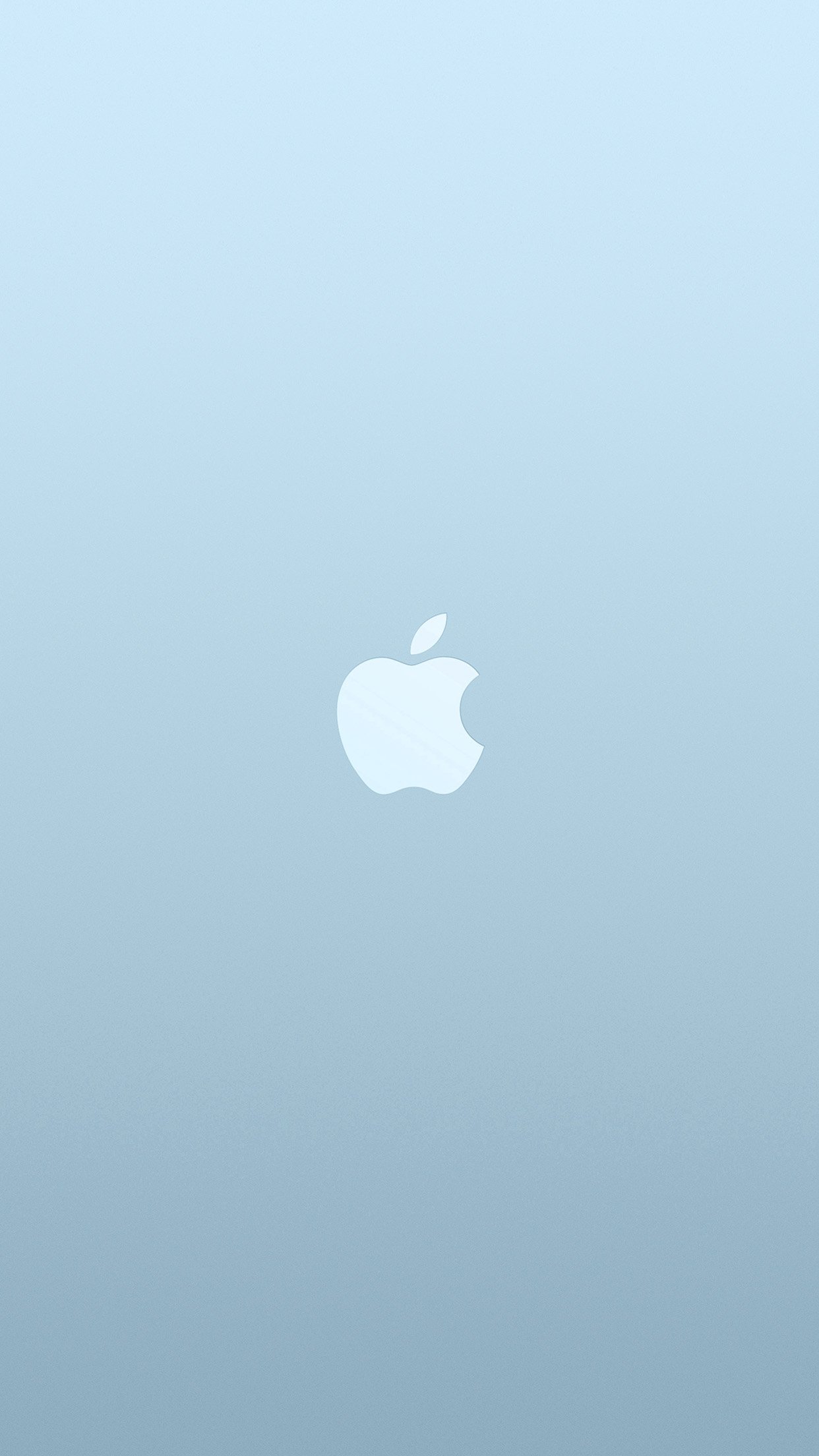 Logo Apple Blue White Minimal Illustration Art Android wallpaper